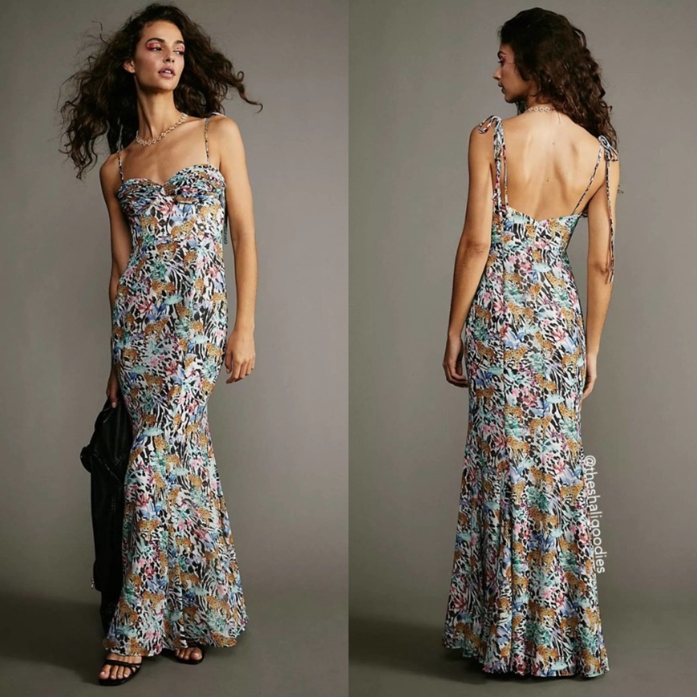 Fame and Partners The Elham Dress Floral Cheetah